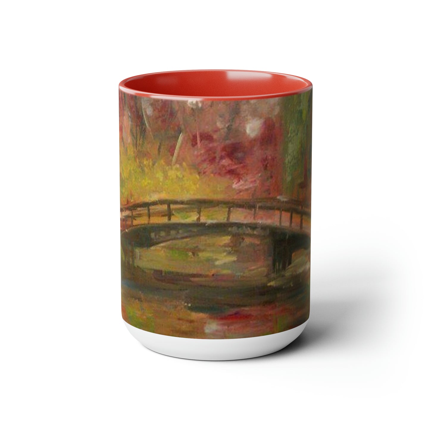 Elegant Crossing (Two-Tone Coffee Mugs, 15oz)