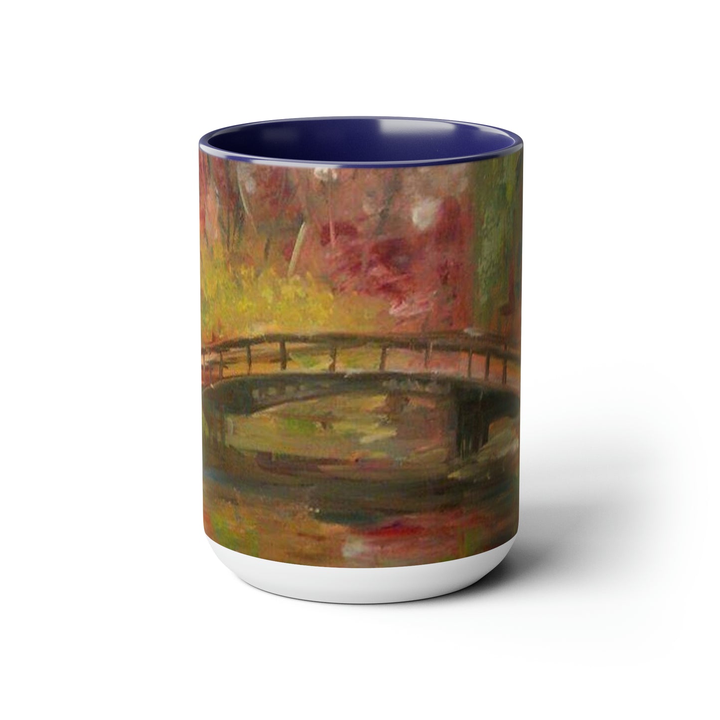 Elegant Crossing (Two-Tone Coffee Mugs, 15oz)