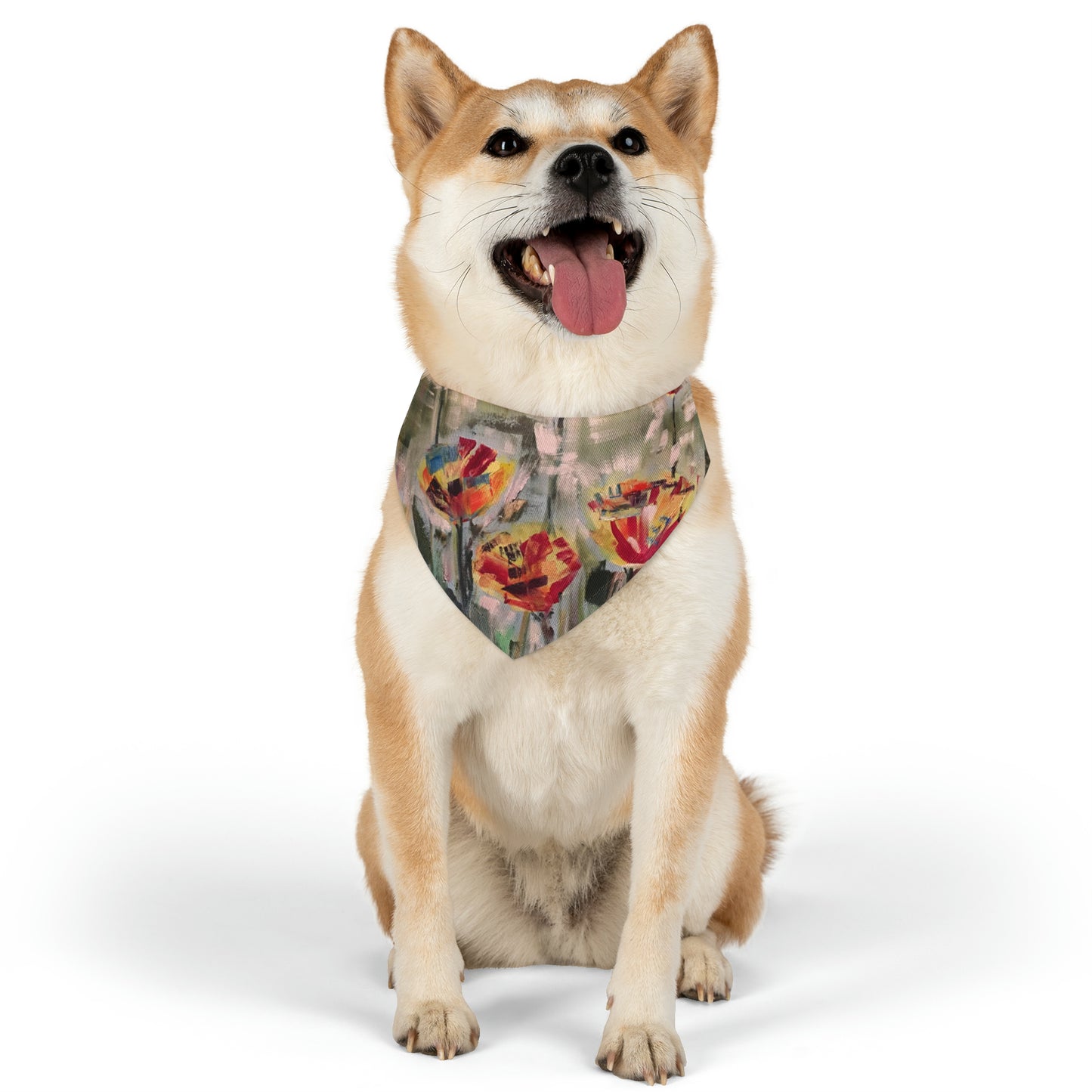 Ablaze in Blossoms (Pet Bandana Collar)