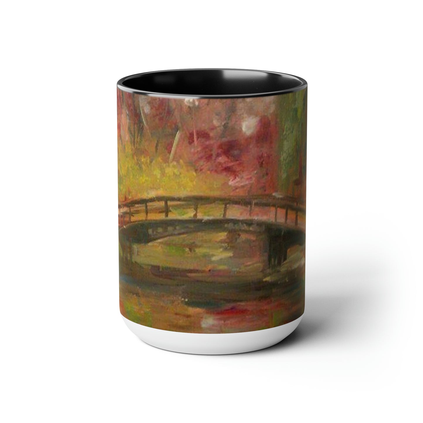 Elegant Crossing (Two-Tone Coffee Mugs, 15oz)