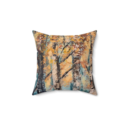 Celestial Birch (Spun Polyester Square Pillow)