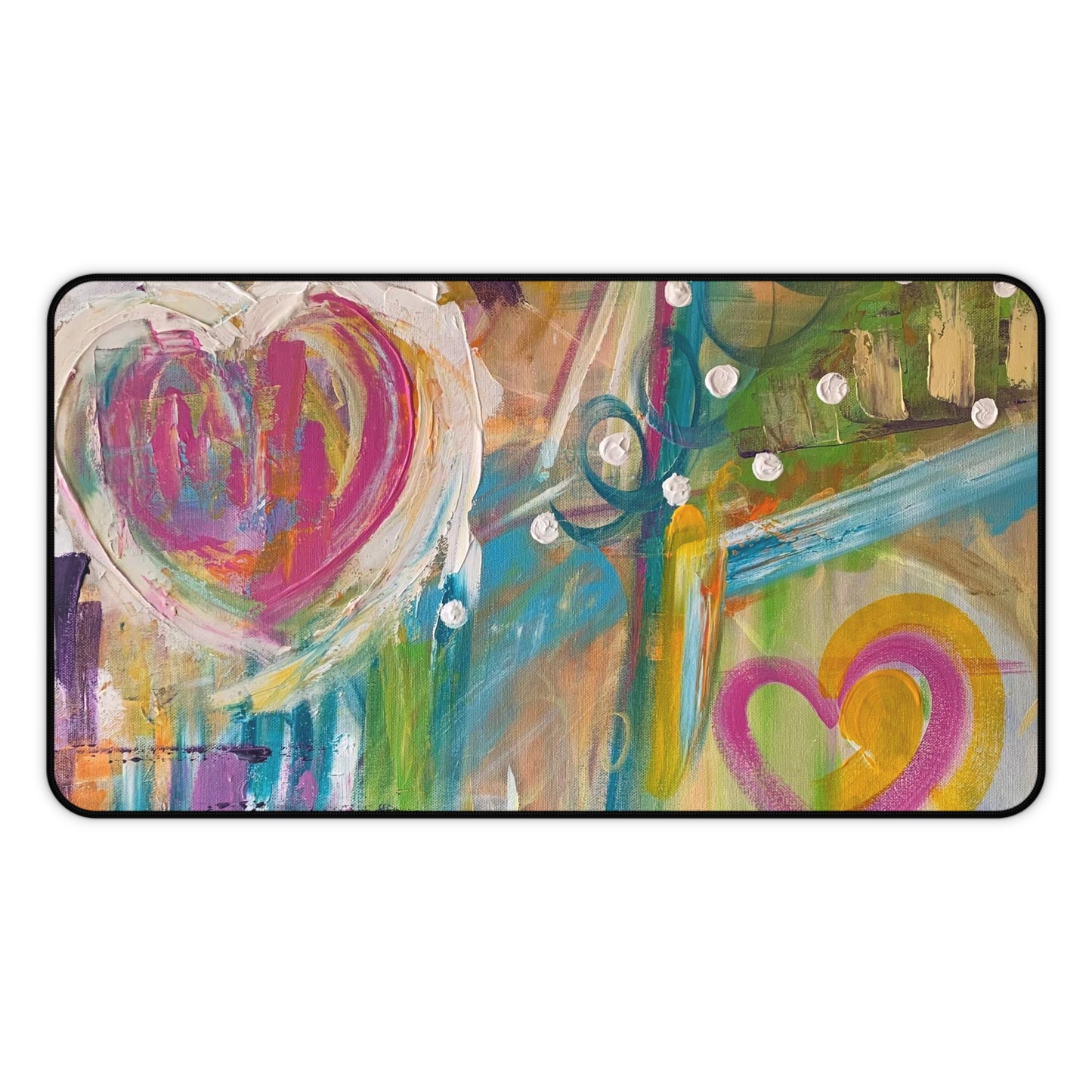 Joyful Fusion: Exploring the Palette of Emotion (Desk Mat)