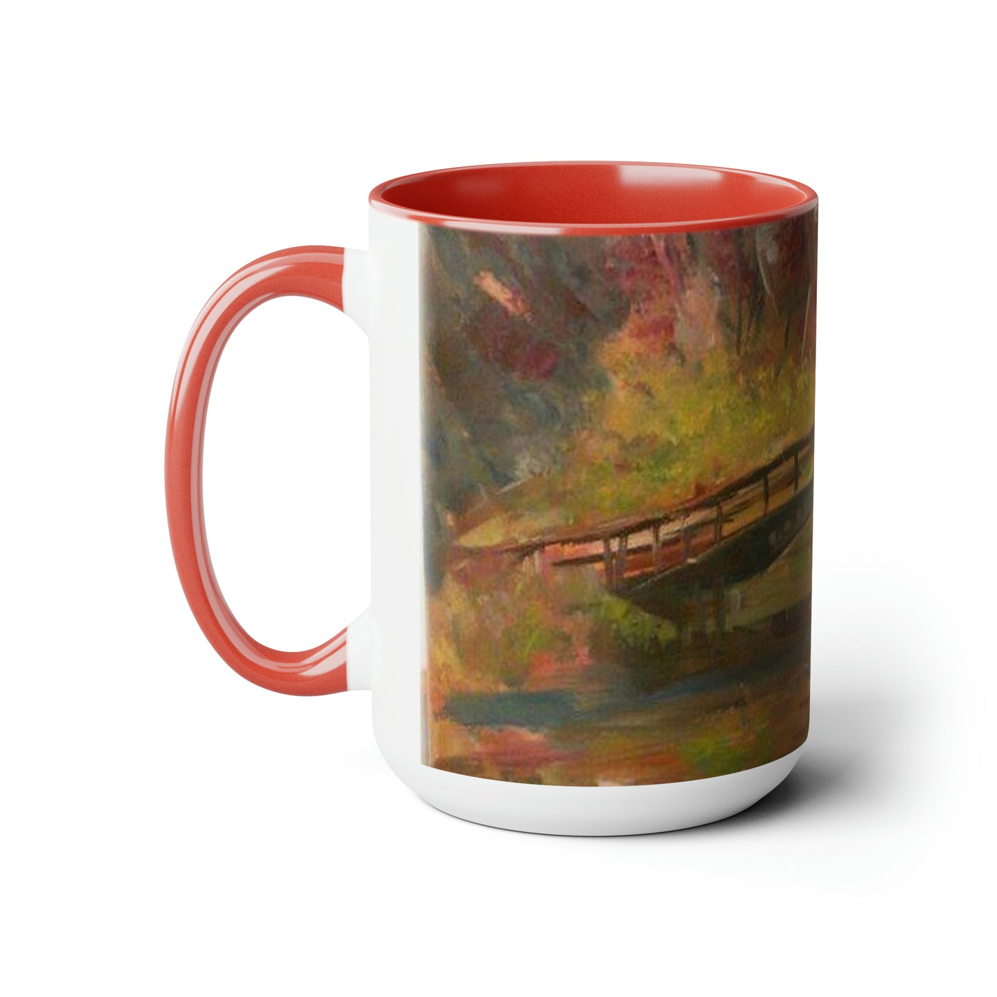 Elegant Crossing (Two-Tone Coffee Mugs, 15oz)