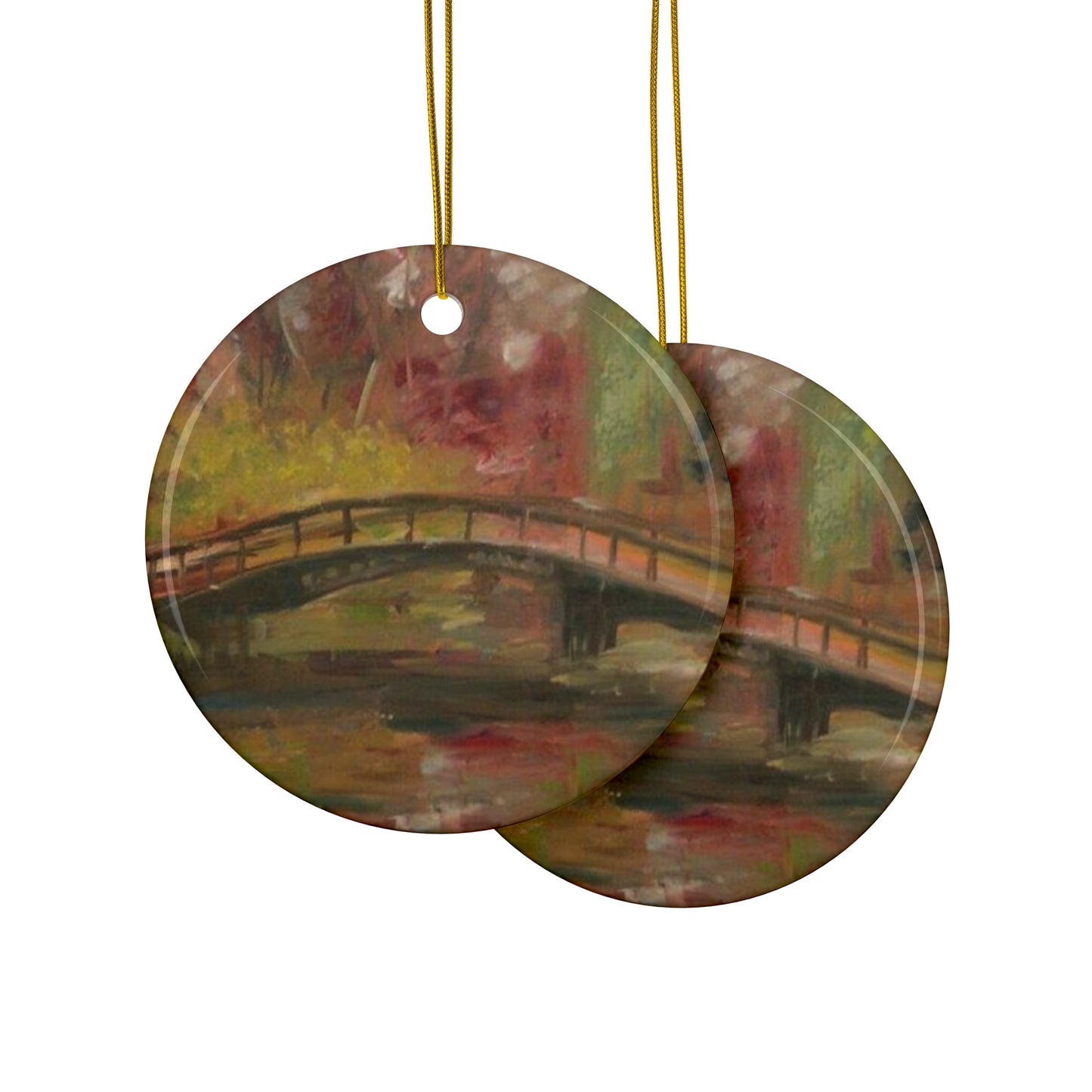 Elegant Crossing (Ceramic Ornaments (1pc, 3pcs, 5pcs, 10pcs))