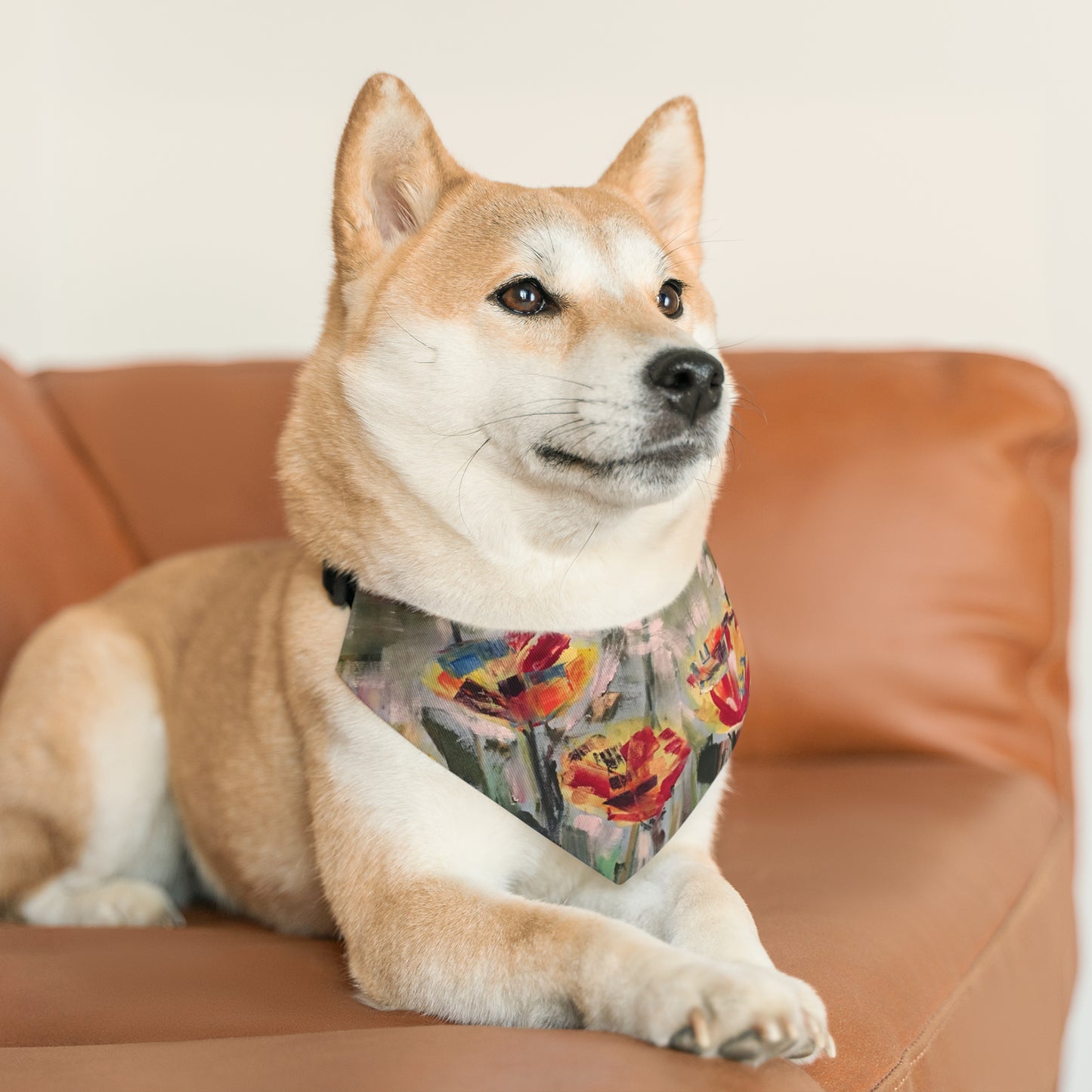 Ablaze in Blossoms (Pet Bandana Collar)