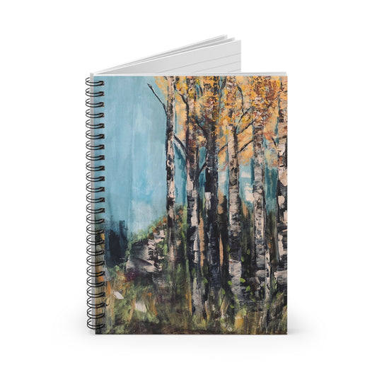 Celestial Birch (Spiral Notebook - Ruled Line)