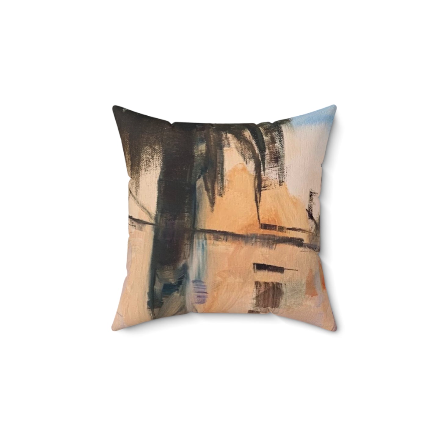 Tropical Tranquility: Palm Oasis (Spun Polyester Square Pillow)