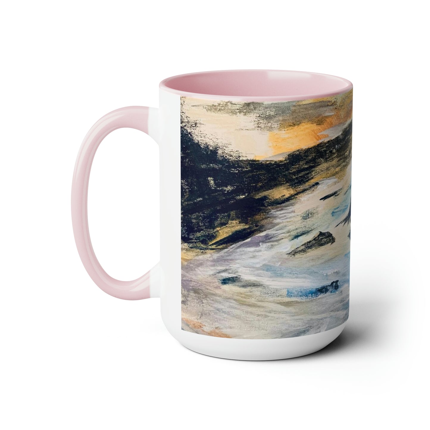 Wild Waters Symphony (Two-Tone Coffee Mugs, 15oz)