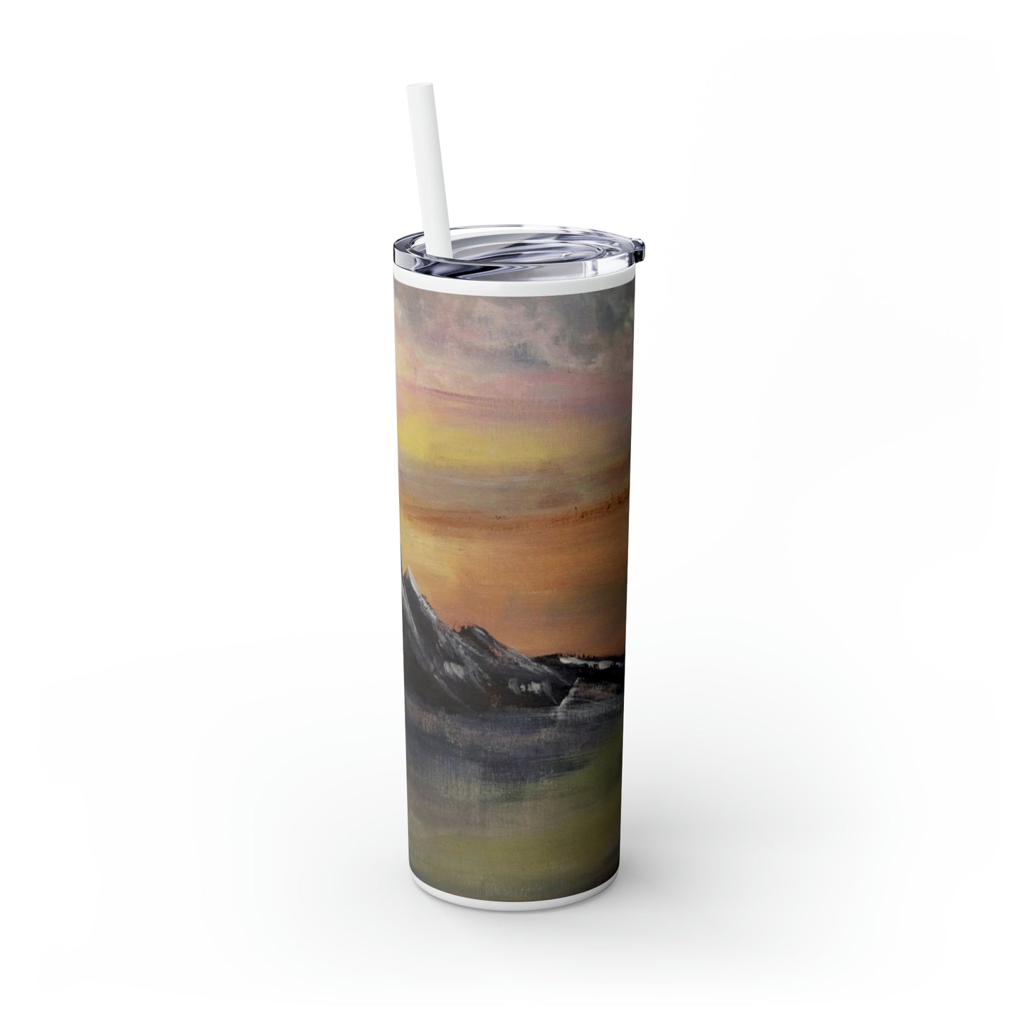 Peak Radiance (Skinny Tumbler with Straw, 20oz)