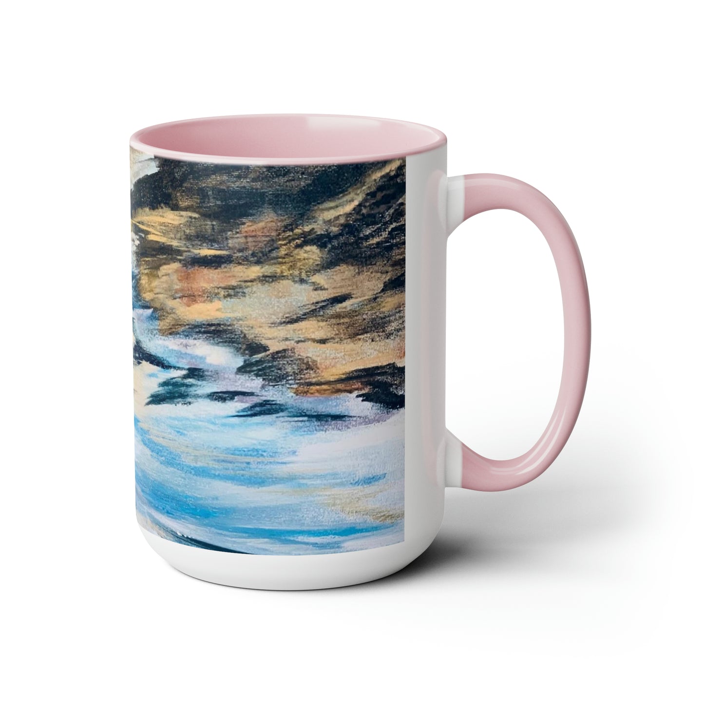 Wild Waters Symphony (Two-Tone Coffee Mugs, 15oz)