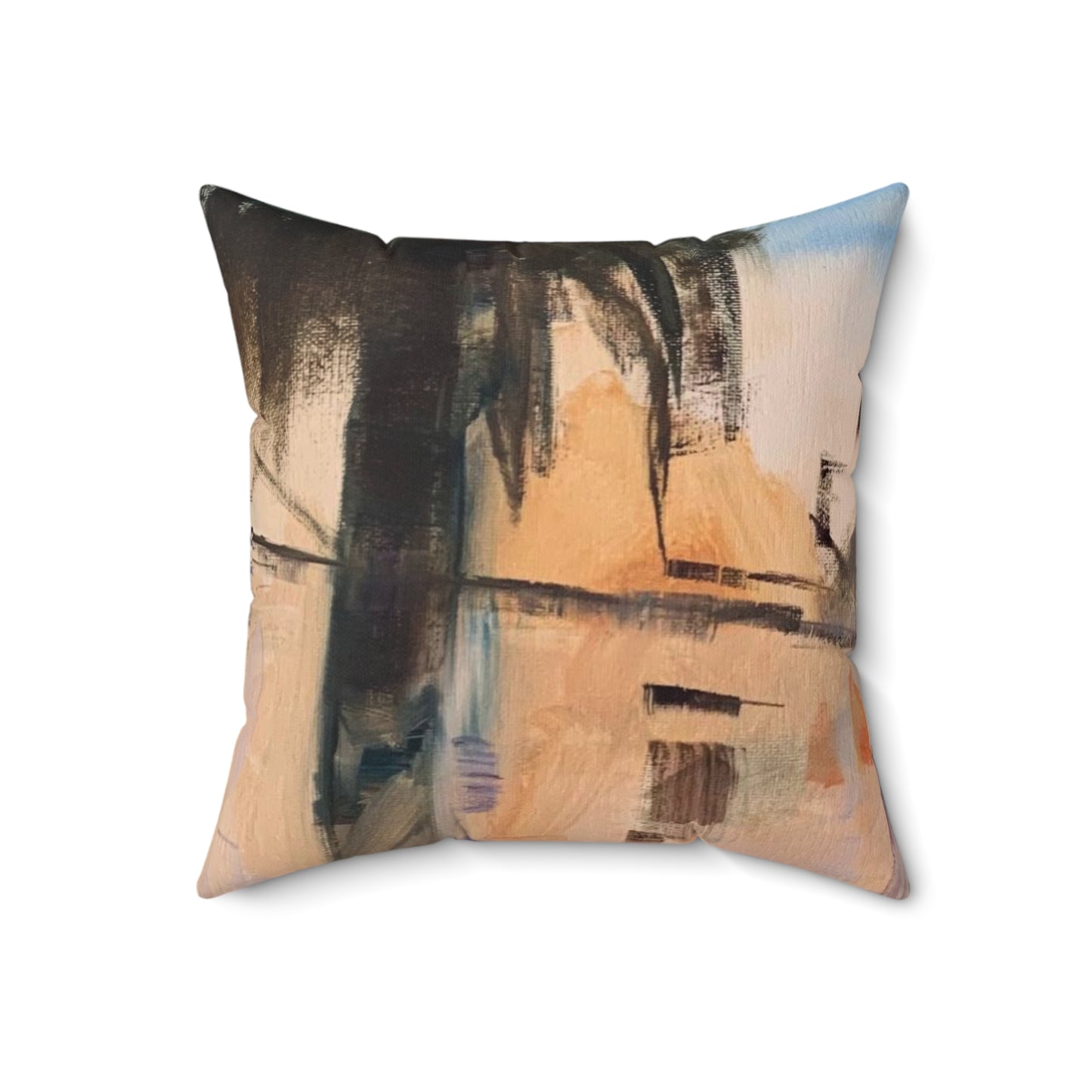 Tropical Tranquility: Palm Oasis (Spun Polyester Square Pillow)