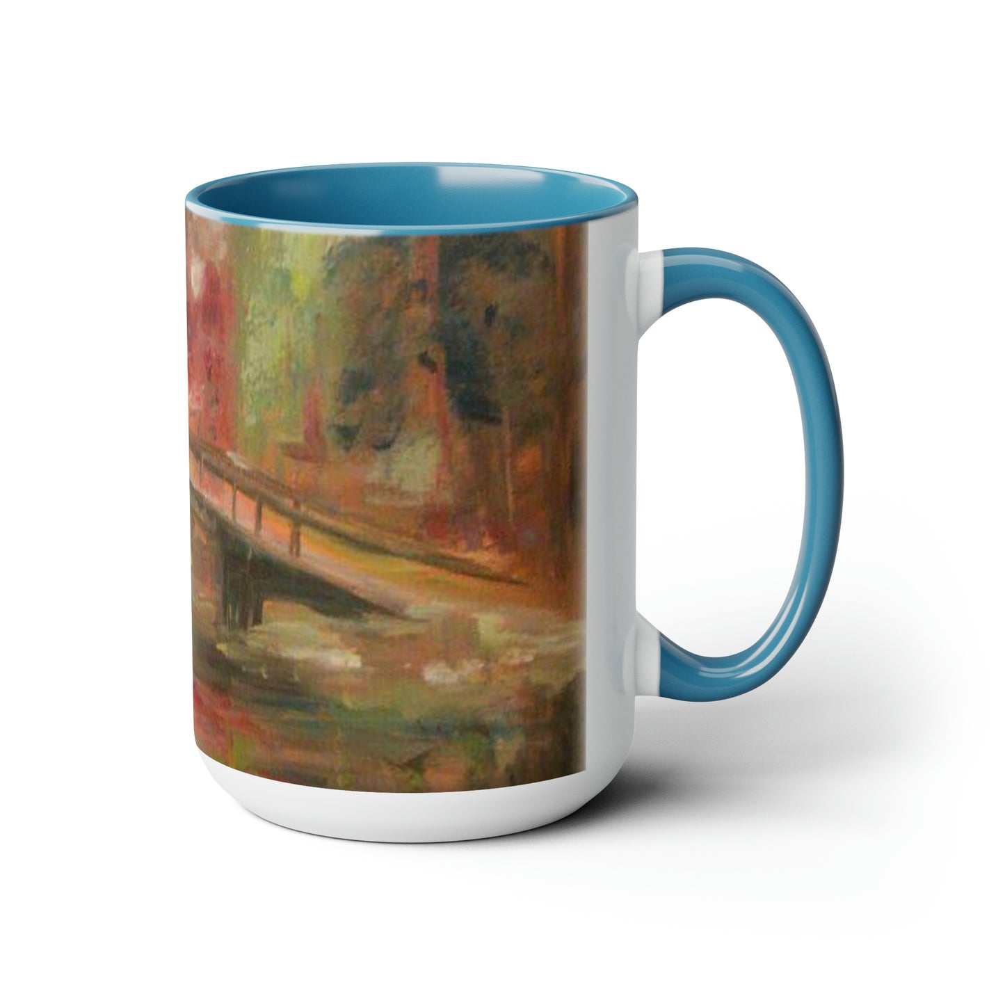 Elegant Crossing (Two-Tone Coffee Mugs, 15oz)