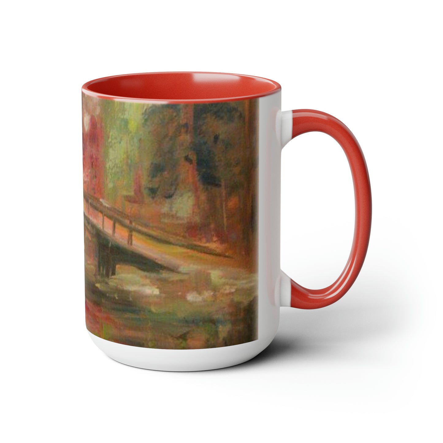 Elegant Crossing (Two-Tone Coffee Mugs, 15oz)