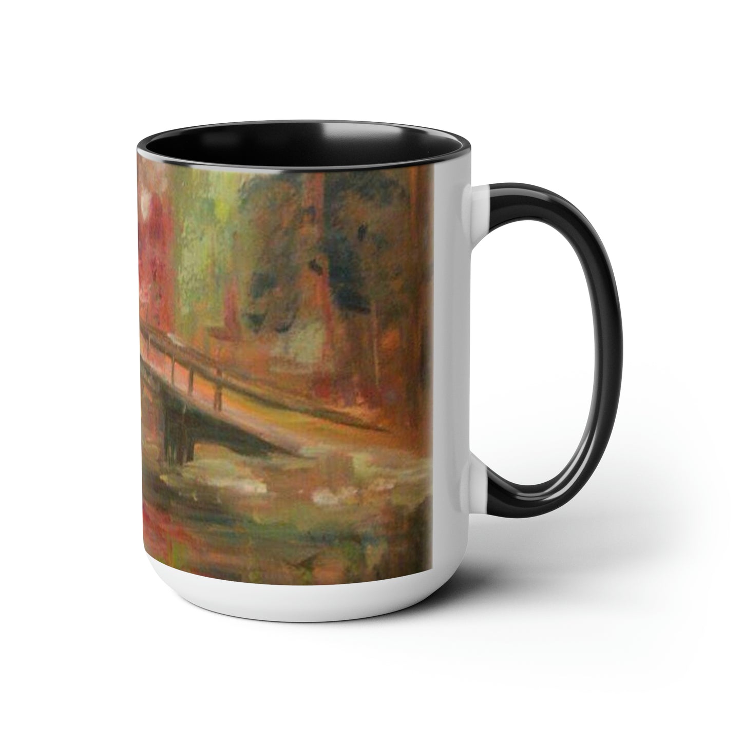 Elegant Crossing (Two-Tone Coffee Mugs, 15oz)