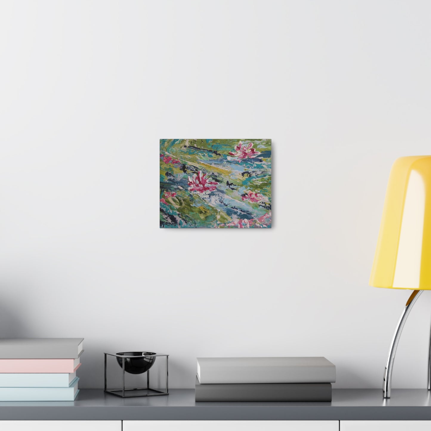 Opal Elegance: Pond of Pink Reflections
