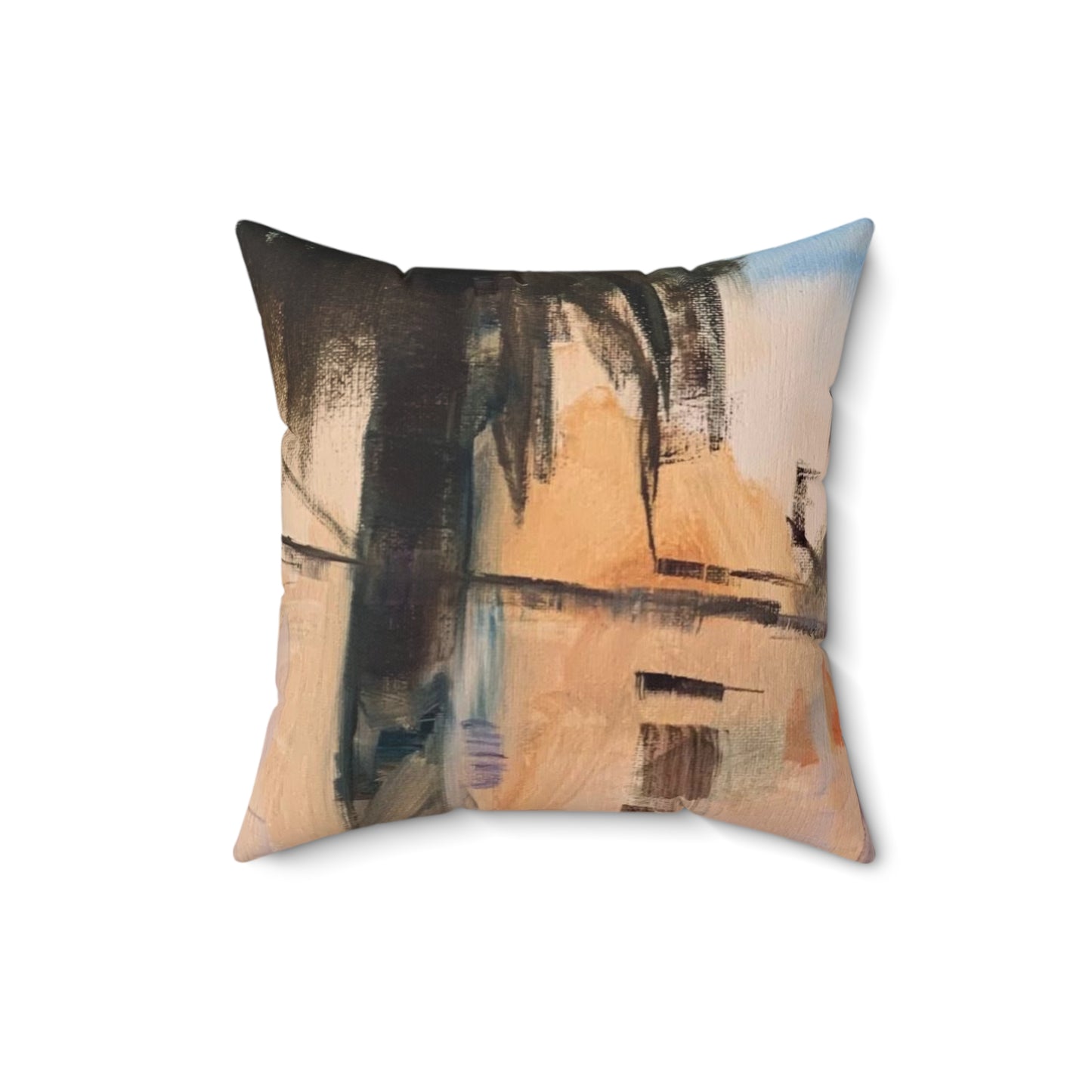 Tropical Tranquility: Palm Oasis (Spun Polyester Square Pillow)