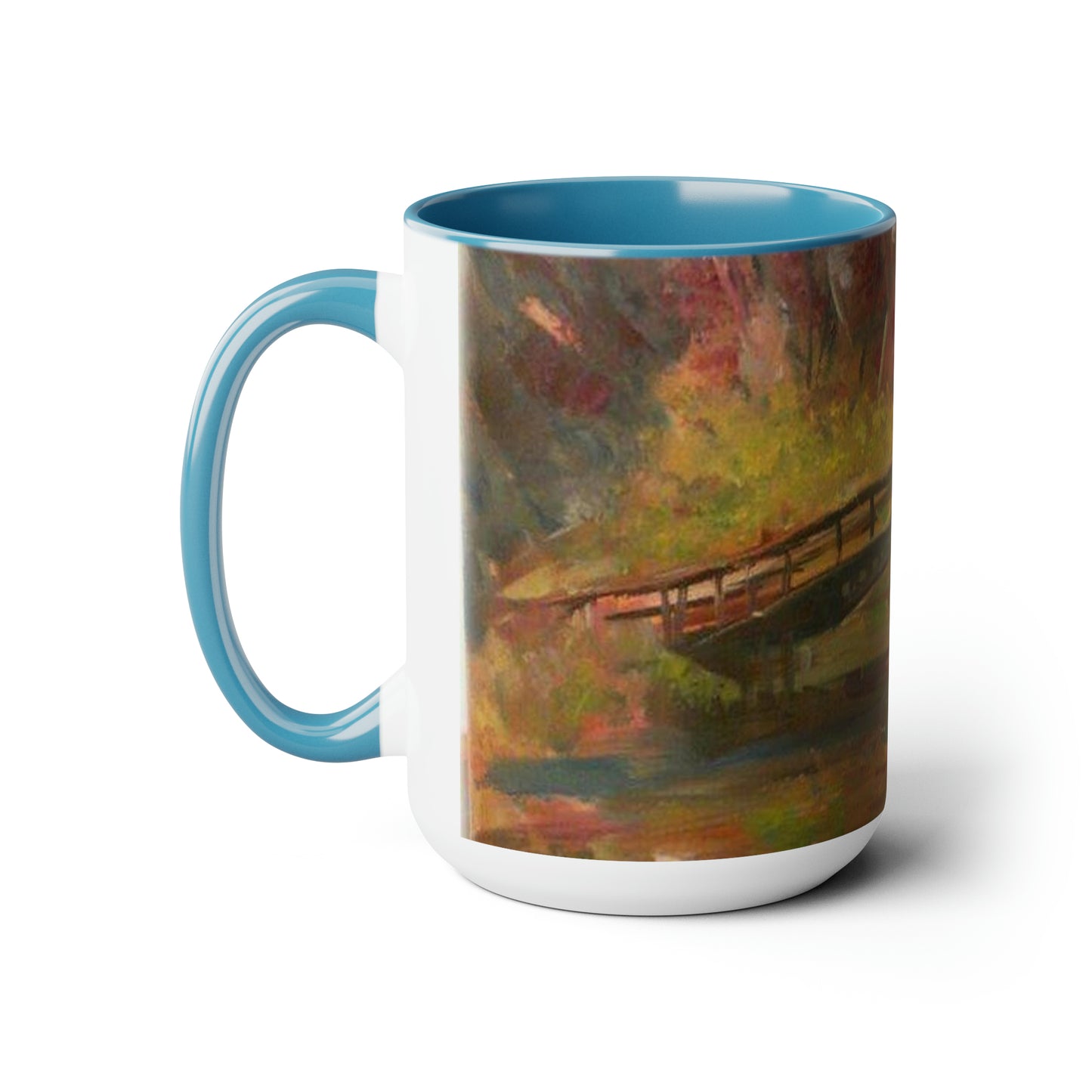 Elegant Crossing (Two-Tone Coffee Mugs, 15oz)