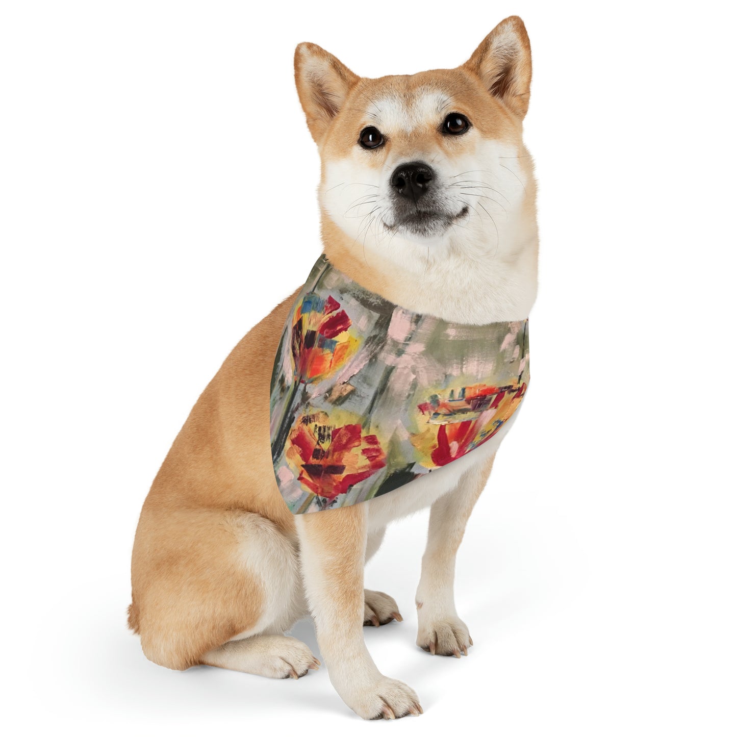 Ablaze in Blossoms (Pet Bandana Collar)