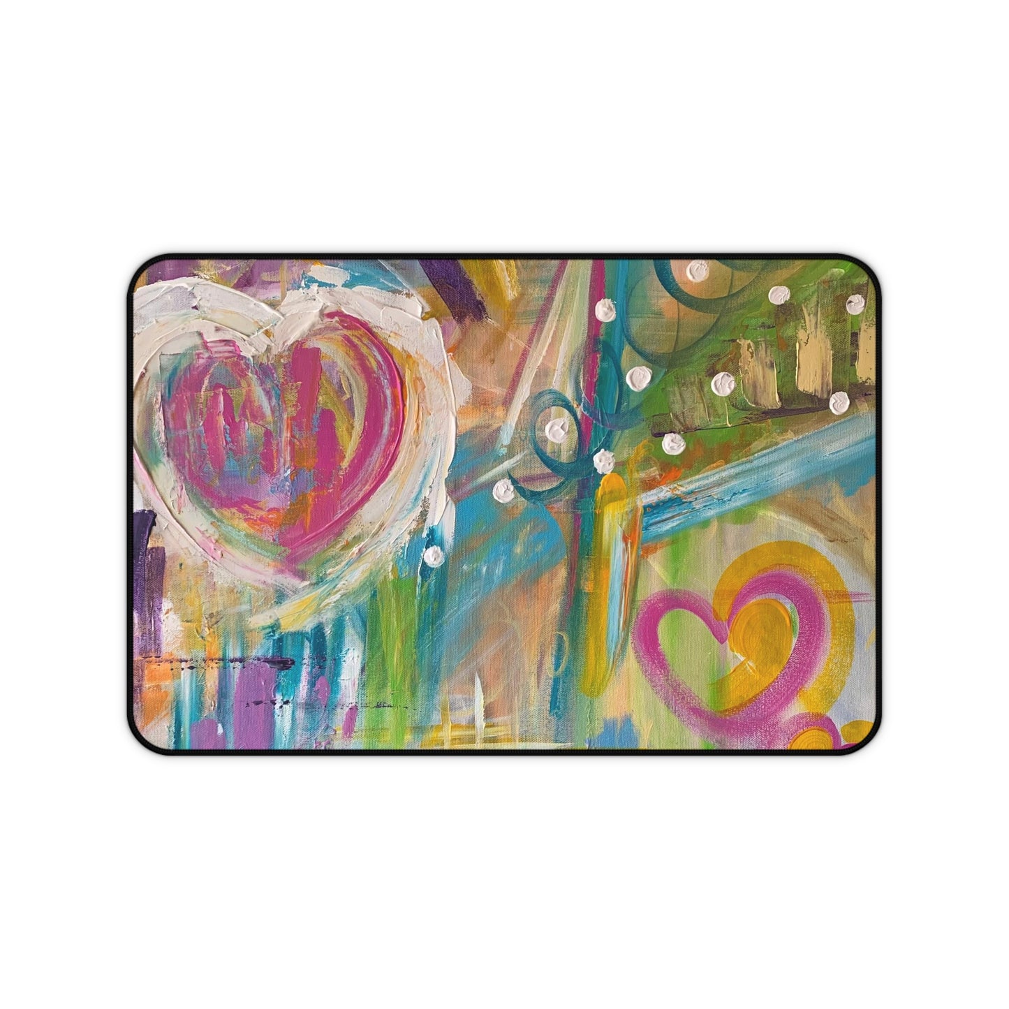 Joyful Fusion: Exploring the Palette of Emotion (Desk Mat)