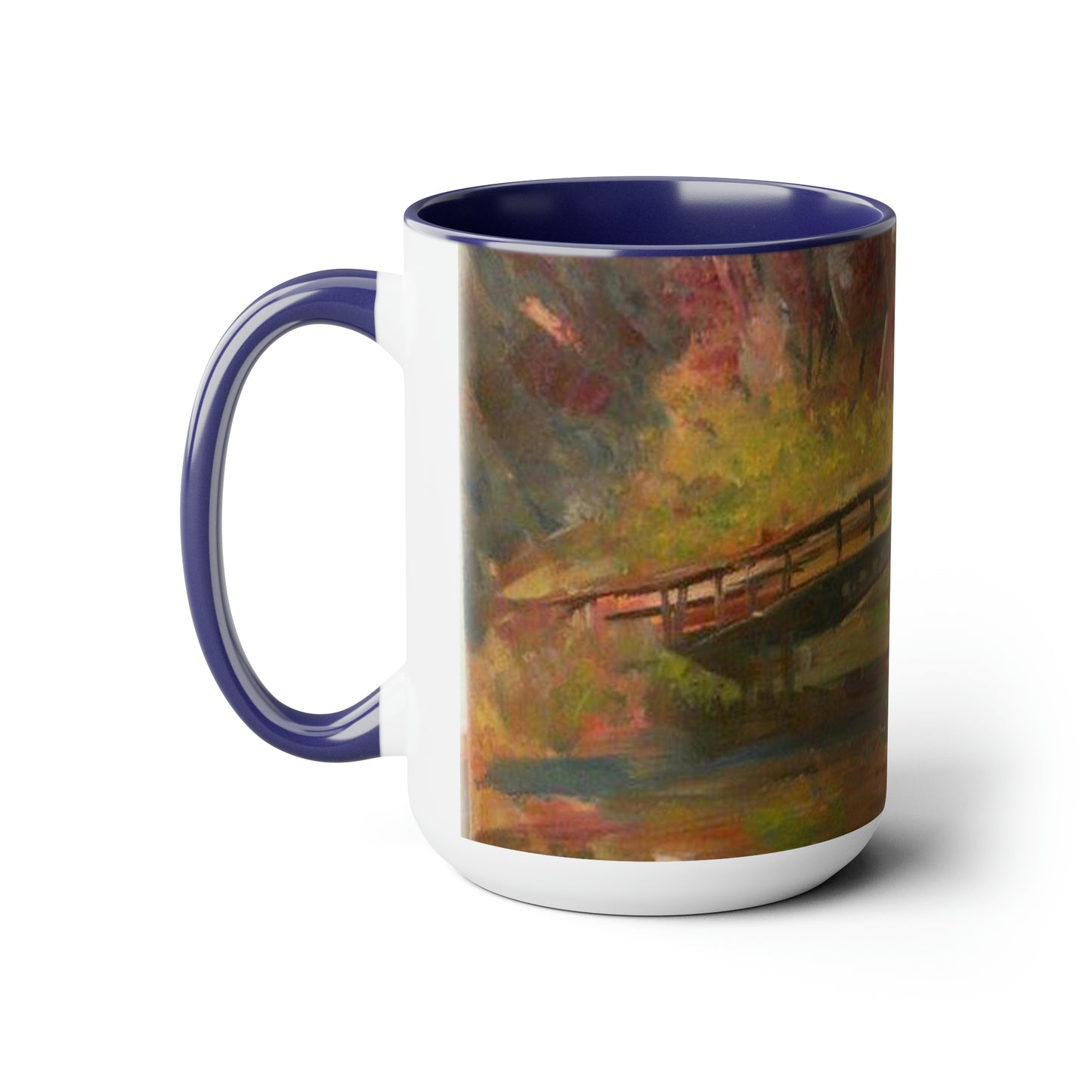 Elegant Crossing (Two-Tone Coffee Mugs, 15oz)