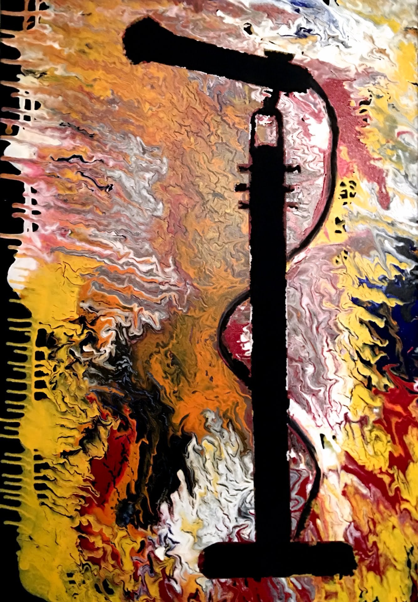 Resonant Spectrum: Microphone Melody - Commissioned from [store] by Janice Priddy Paintings - 